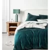 Luxury Velvet Bedlinen Collection Indian Teal