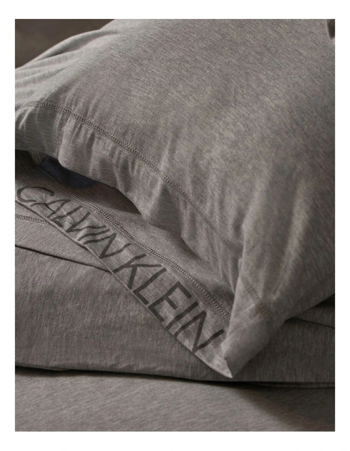 Calvin Klein Harrison Modern Cotton Quilt Cover In Grey - Image 3