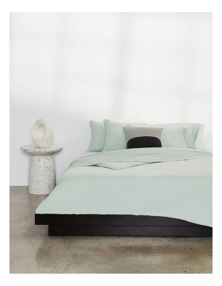 Calvin Klein Modern Cotton Harrison Quilt Cover In Mint Sandstone - Image 5