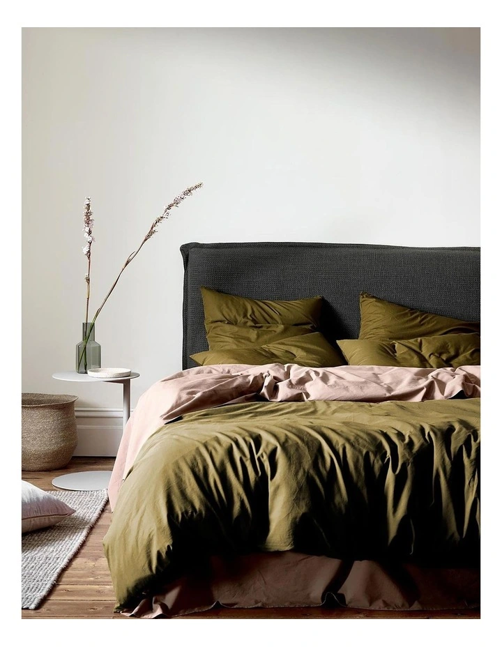 Halo Organic Cotton Bedlinen Collection In Khaki