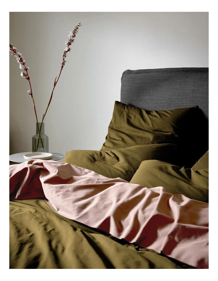 Halo Organic Cotton Bedlinen Collection In Khaki - Image 2