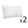 Set Of 2 Bamboo Pillow With Memory Foam