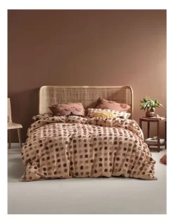Linen House Haze Quilt Cover Set Pecan