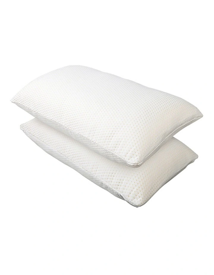 Set Of 2 Visco Elastic Memory Foam Pillows