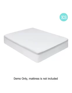King Single Size Waterproof Bamboo Mattress Protector
