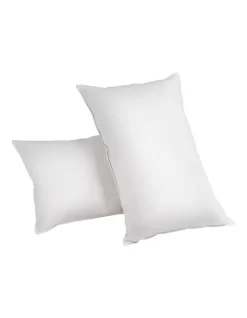 Set Of 2 Goose Feather And Down Pillow
