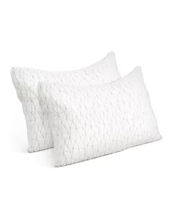 Set Of 2 Rayon Single Memory Foam Pillow