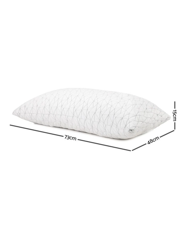Set Of 2 Rayon Single Memory Foam Pillow - Image 2