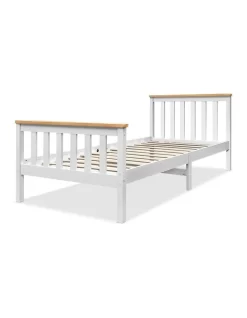 Single Wooden Bed Frame PONY Timber Mattress Base Bedroom Furniture Kids