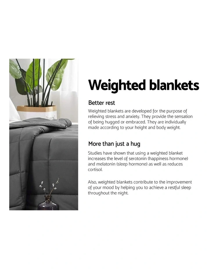 Giselle Bedding Cotton 2.3KG Weighted Gravity Blanket - Image 4