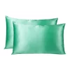 Royal Comfort Mulberry Silk Pillowcase Twin Pack Mint