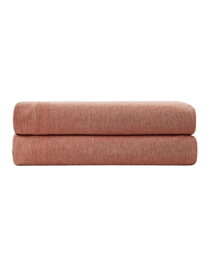 Calvin Klein Modern Cotton Harrison Sheeting In Terracotta - Image 4