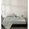 Calvin Klein Modern Cotton Harrison Sheeting In Mint Sandstone