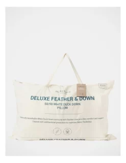 Heritage Deluxe 50/50 White Duck Down And Feather Pillow