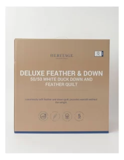 Heritage 50/50 Duck Down & Feather Quilt White