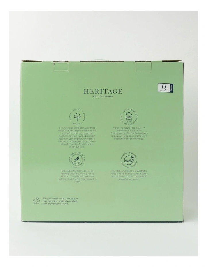 Heritage Australian Superfine Cotton Light Weight Quilt - Image 4
