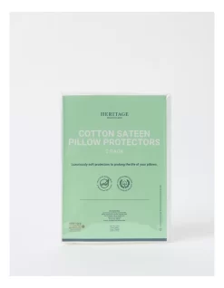 Heritage Cotton Pillow Protector 2 Pack