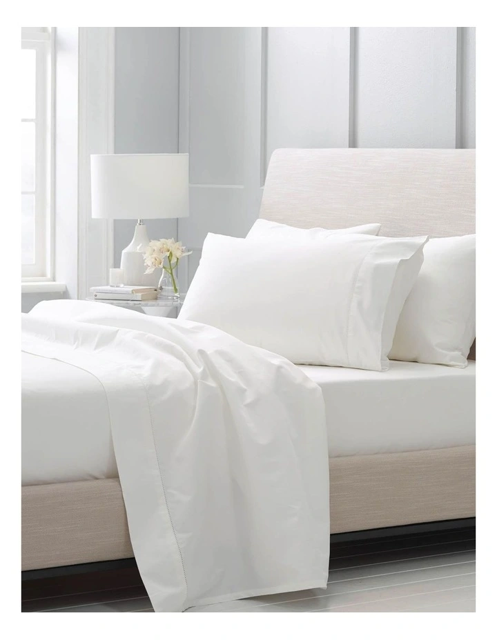 Hotel Weight Luxury 1000TC Sheet Set In Snow - Image 4