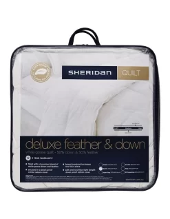 Deluxe Feather & Down Quilt In White