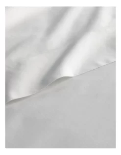Egyptian Blend Sateen 600TC Fitted Sheet In Snow