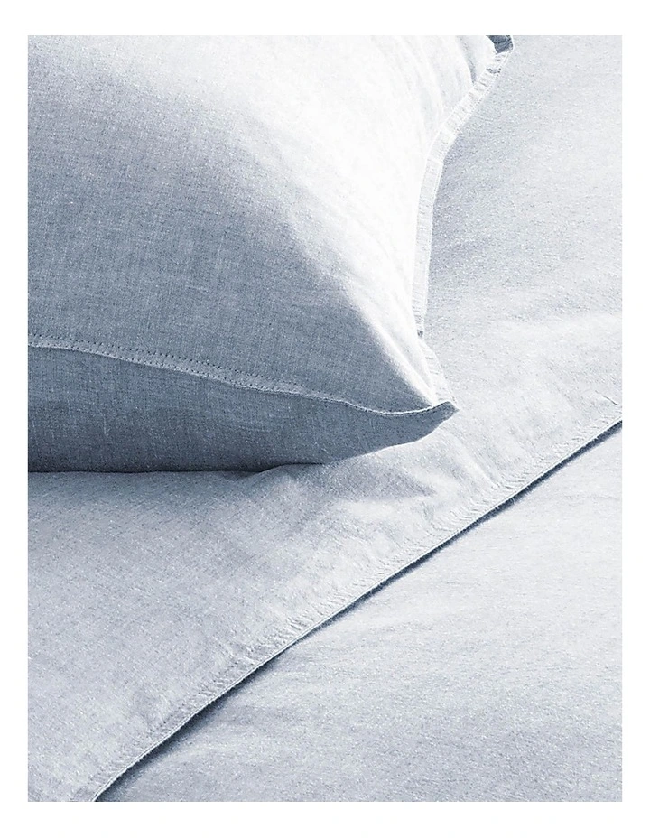 Reilly Sheet Set In Chambray - Image 2