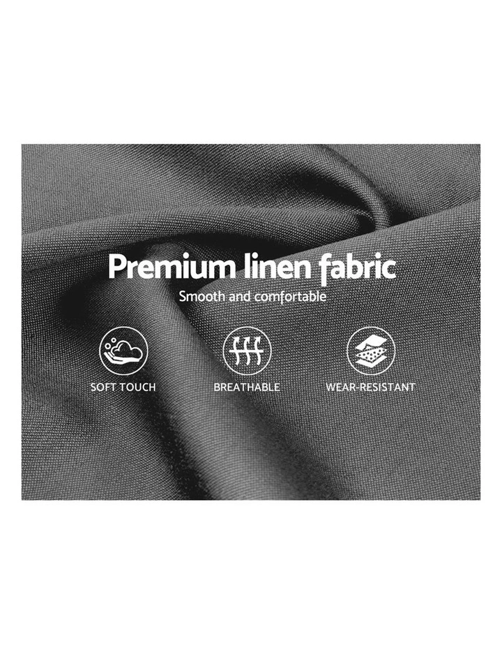 Double Full Size Gas Lift Bed Frame Base With Storage Mattress Grey Fabric VILA - Image 6