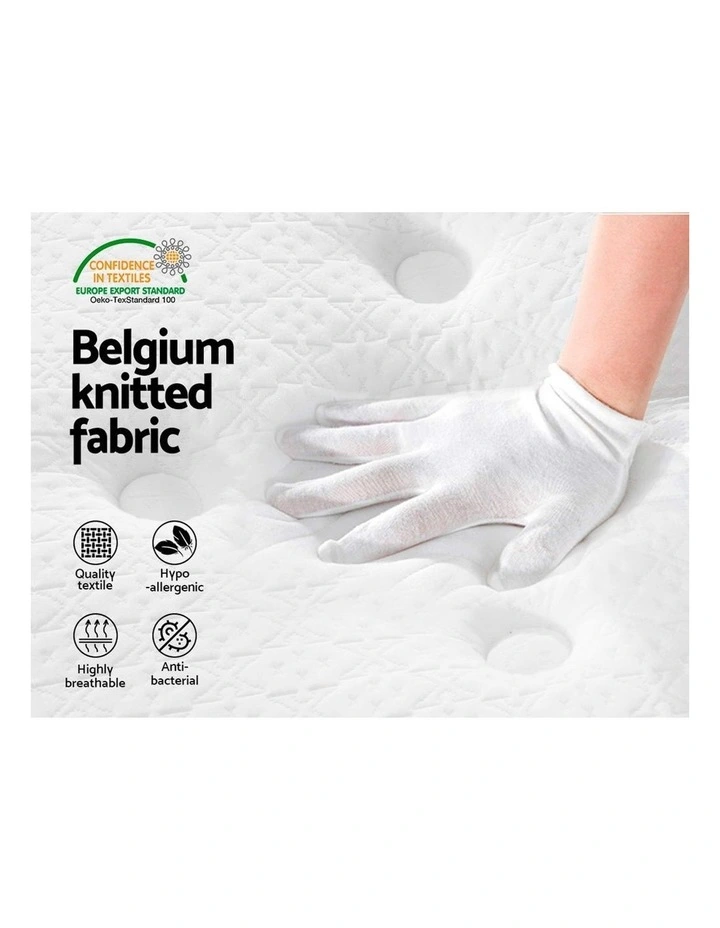 Queen Size Mattress Euro Top Bed Bonnell Spring Foam 21Cm - Image 5