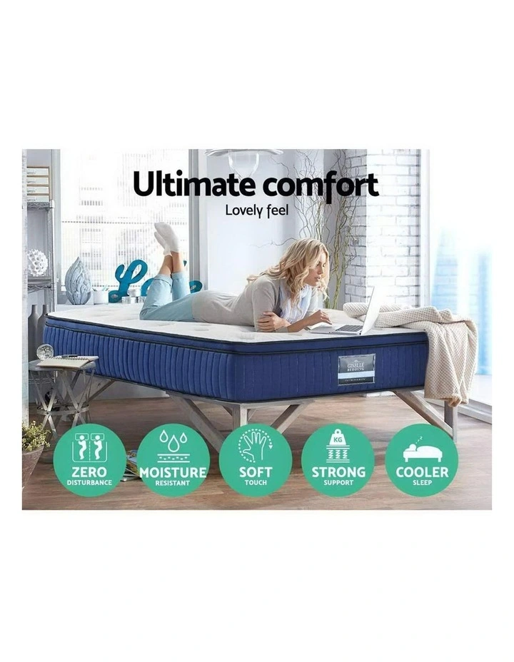 Double Mattress Bed Pocket Spring Cool Gel Memory Foam 7 Zone - Image 4