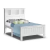 KING SINGLE Size Wooden Bookshelf Bed Frame White Mattress Base Platform Timber Pine Wood Bedroom Kids