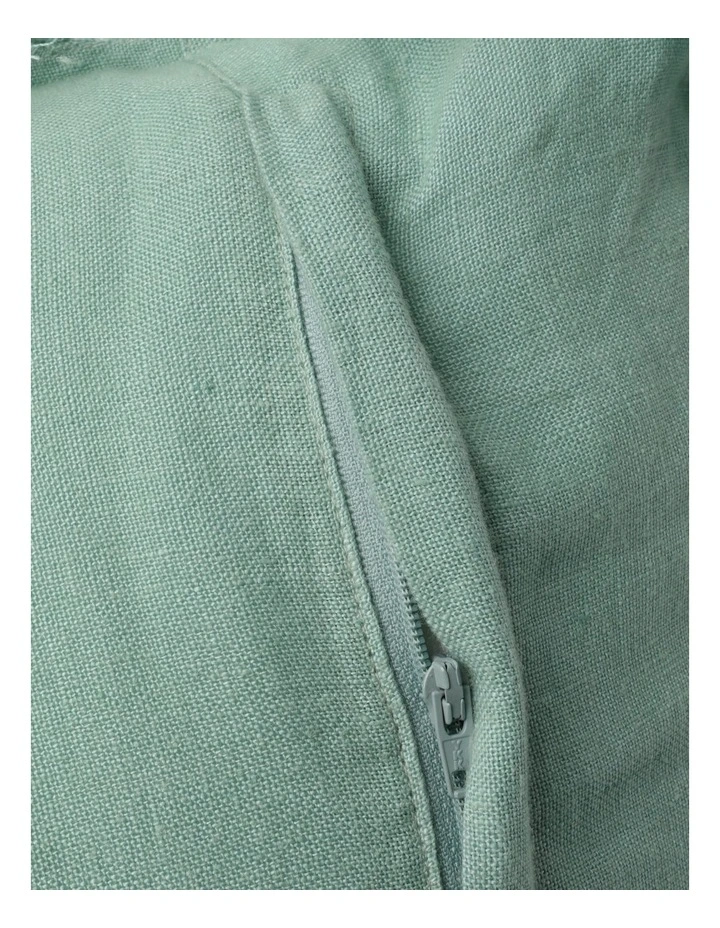 Moreton Tassle Linen Square Cushion Sea Mist - Image 4