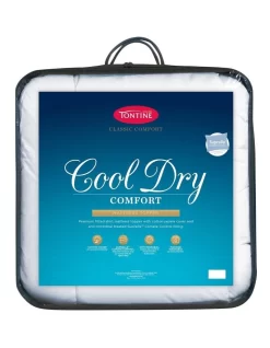 Classic Cool Dry Comfort Mattress Topper White