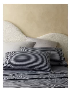 Super Soft Microfibre Sheet Set In Black/White