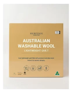 Heritage Australian Washable Wool Lightweight Quilt