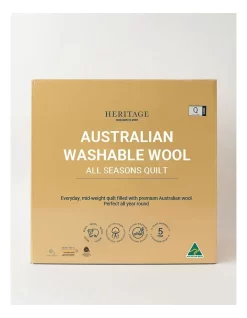 Heritage Australian Washable Wool All Seasons Quilt