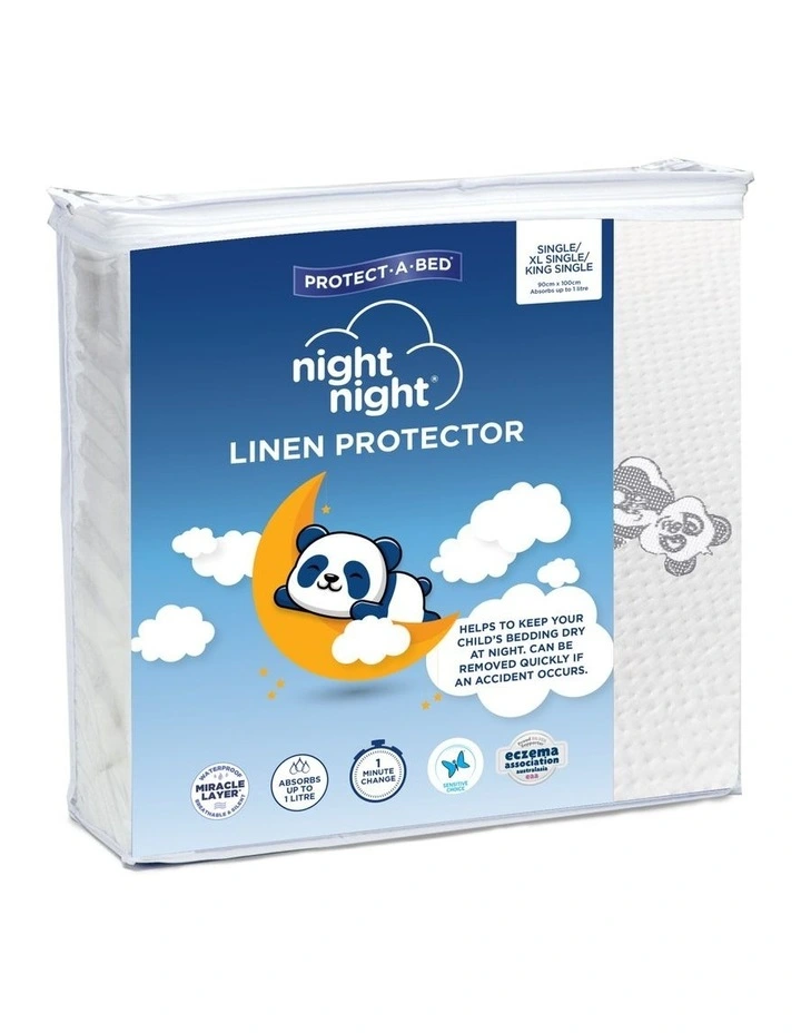 Night Night Linen Protector In White - Image 2