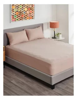 Nature's Sleep Cosmetic TENCEL Fitted Sheet Set In Latte