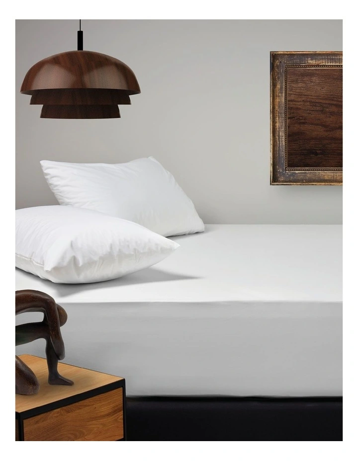 Nature's Sleep Cosmetic TENCEL Fitted Sheet Set In White - Image 2