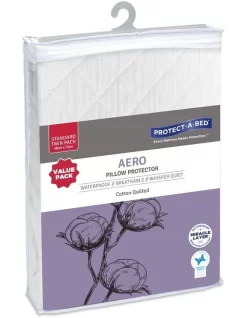 Aero Cotton Quilted Twin Pack Waterproof Pillow Protector