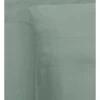 Sandy Cape Washed Belgian Linen Sheet Set Eucalyptus