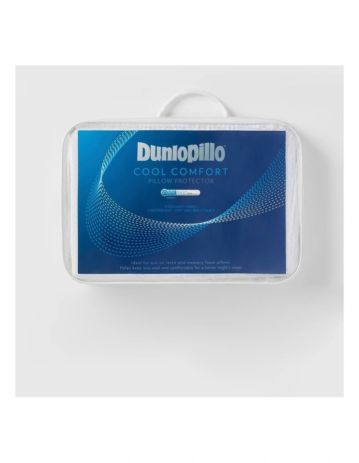 Cool Comfort Pillow Protector In White