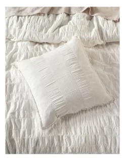 Linen House Shrimpton 45X45cm Cushion White