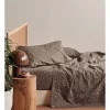 Linen House 250TC Goldie Sheet Set In Timber