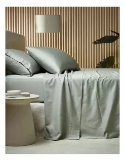 Plant Dyed Organic Cotton Sheet Set In Forest