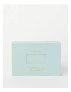 Heritage Silk Front Pillowcase Pair Sky Blue