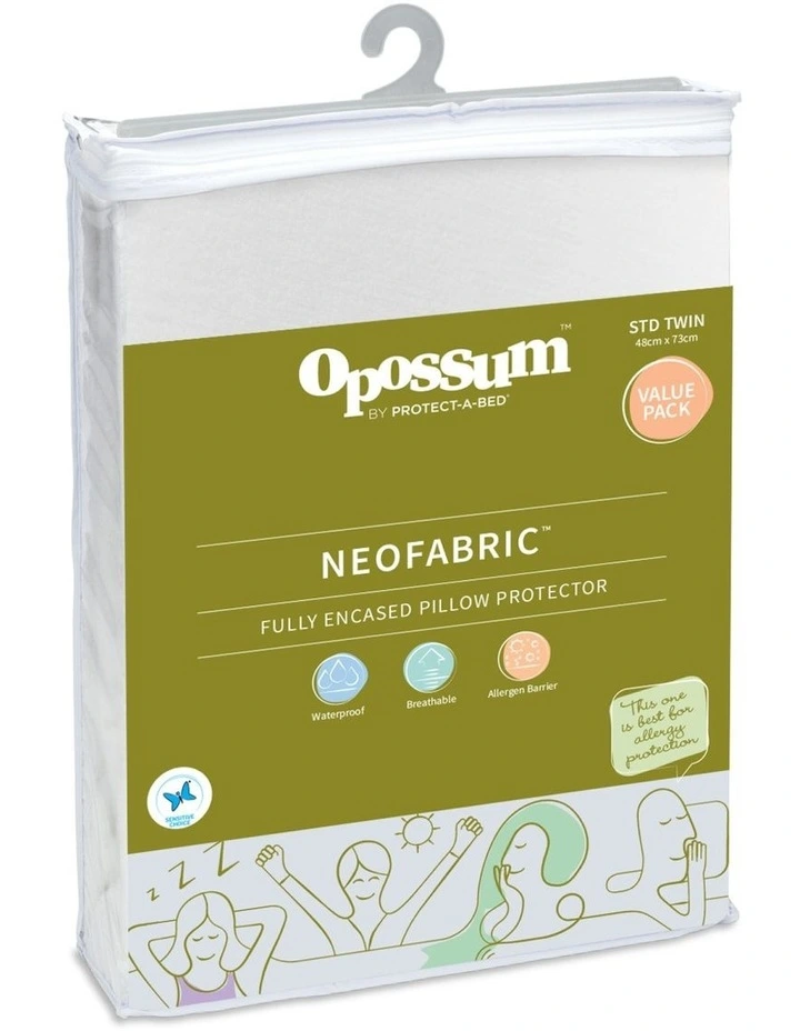 NeoFabric Waterproof Pillow Protector Twin Pack