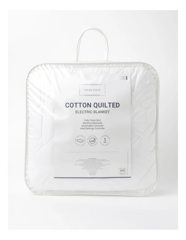 Heritage Cotton Quilted Electric Blanket