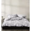 Calvin Klein Floral Print Quilt Cover In Pewter