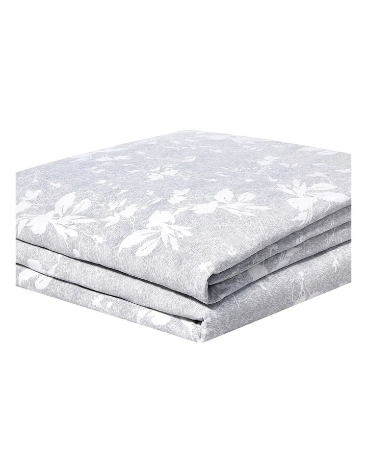 Calvin Klein Floral Print Quilt Cover In Pewter - Image 4