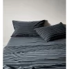 French Stripe Sheet Set In Steel