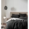 French Stripe Bedlinen Collection In Black